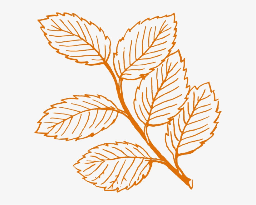 Dark Orange Leaves Clip Art At Clker - Leaves Clip Art, transparent png #4102822
