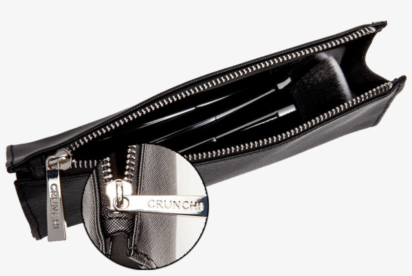 Makeup Bag With Zipper Close Up - Zipper, transparent png #4103075