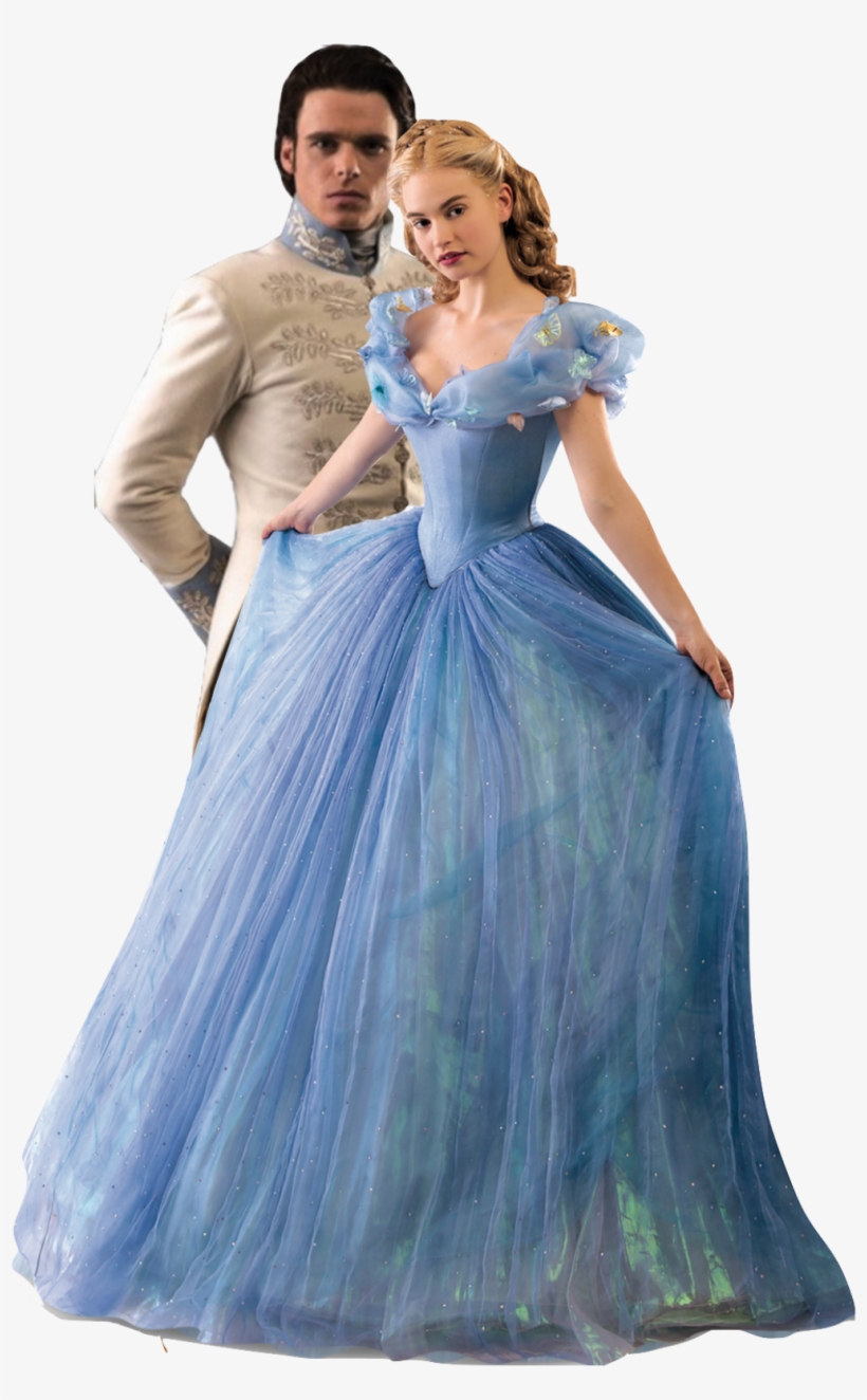 Cinderella And Prince Kit (prince Charming) - Cinderella Lily James Png, transparent png #4103078