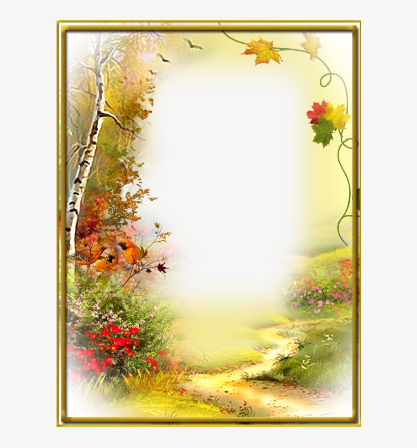 Borders For Paper, Borders And Frames, Page Borders, - Png Leaves Autumn Border, transparent png #4103100