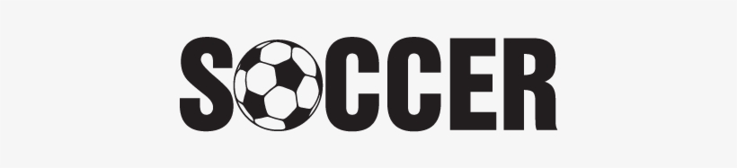 Soccer Clipart Word - Word Soccer With Soccer Ball, transparent png #4103231
