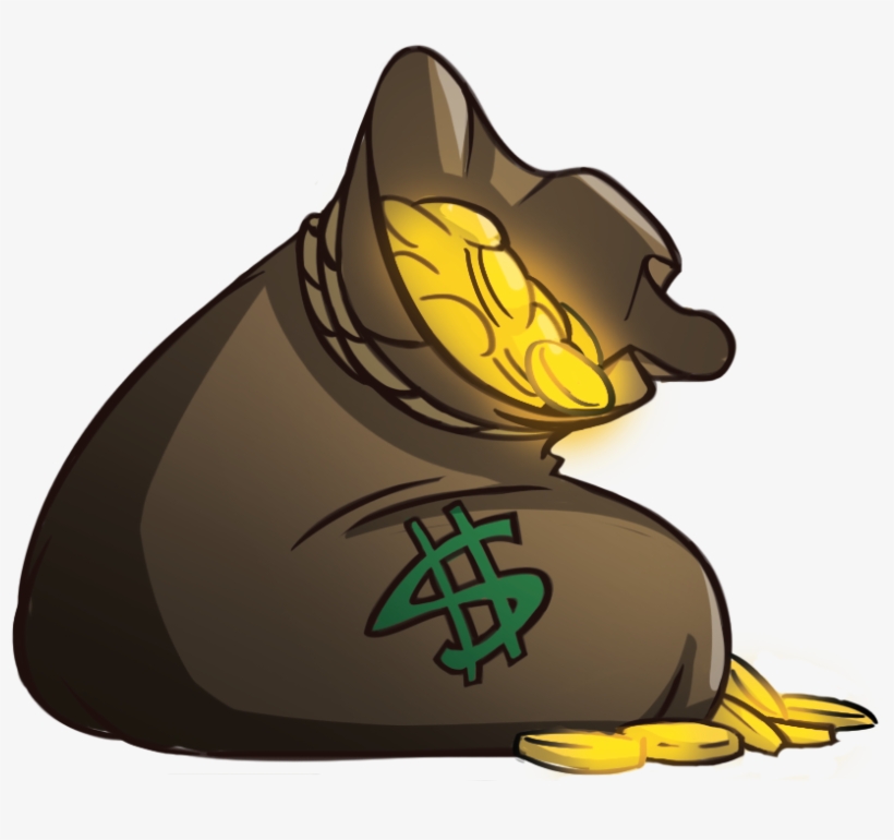 Bags Of Gold Also Accepted - Bags Of Gold Cartoon, transparent png #4103253