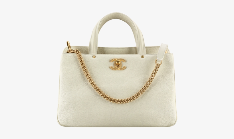 Chanel Small Shopping Bag Grained Calfskin Gold Tone - Handbag, transparent png #4103697