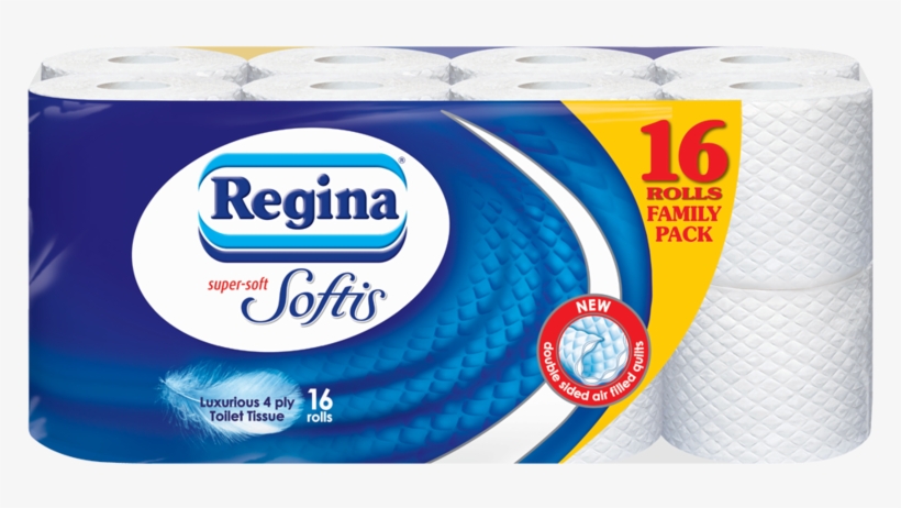 Regina Softis Toilet Tissue 16 Roll - Regina Softis Super-soft Toilet Tissue (9), transparent png #4103780