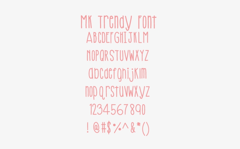 Trendy Font, transparent png #4104069