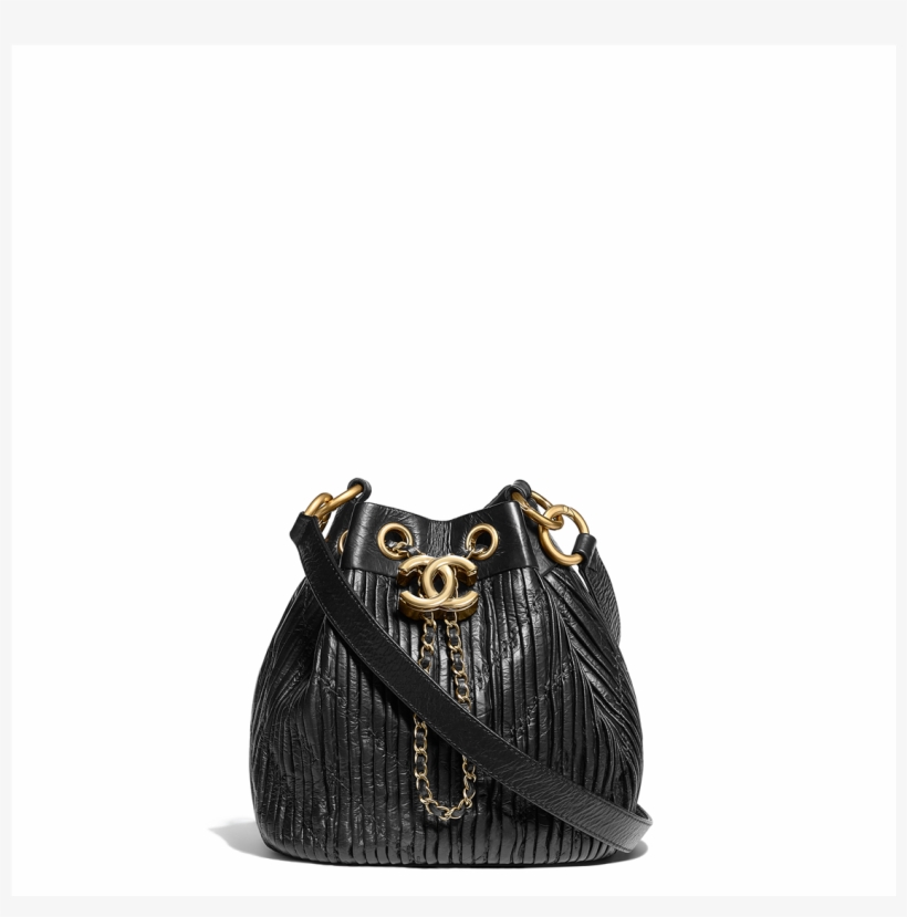 Evening Bag, Pleated Toile Embroidered Lambskin & Gold - Chanel, transparent png #4104096