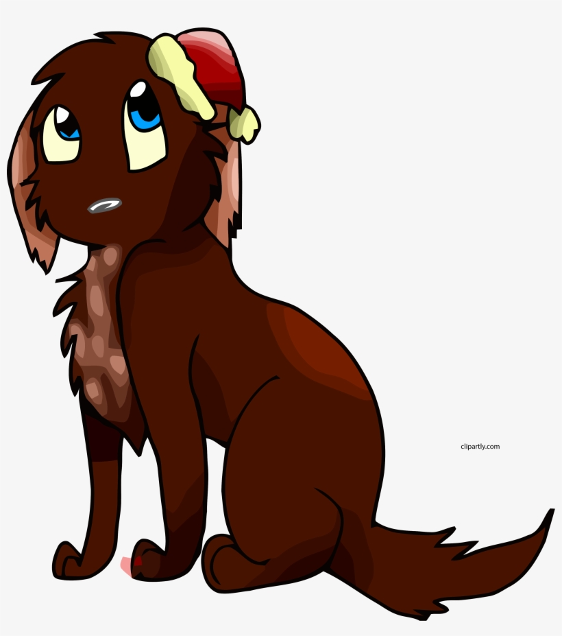 Christmas Cartoon Dog Clipart Png - Transparent Dog Clipart Gif, transparent png #4104142