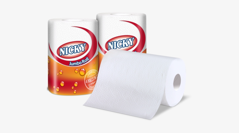 One Roll And Many Uses - Nicky Elite Toilet Rolls - 3ply Blue - 40 Pack, transparent png #4104473
