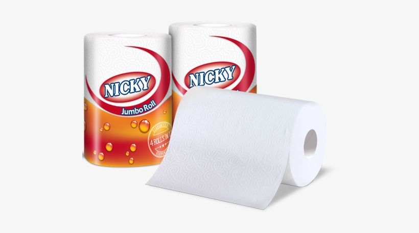 One Roll And Many Uses - Nicky Elite Toilet Rolls - 3ply Blue - 40 Pack, transparent png #4104473
