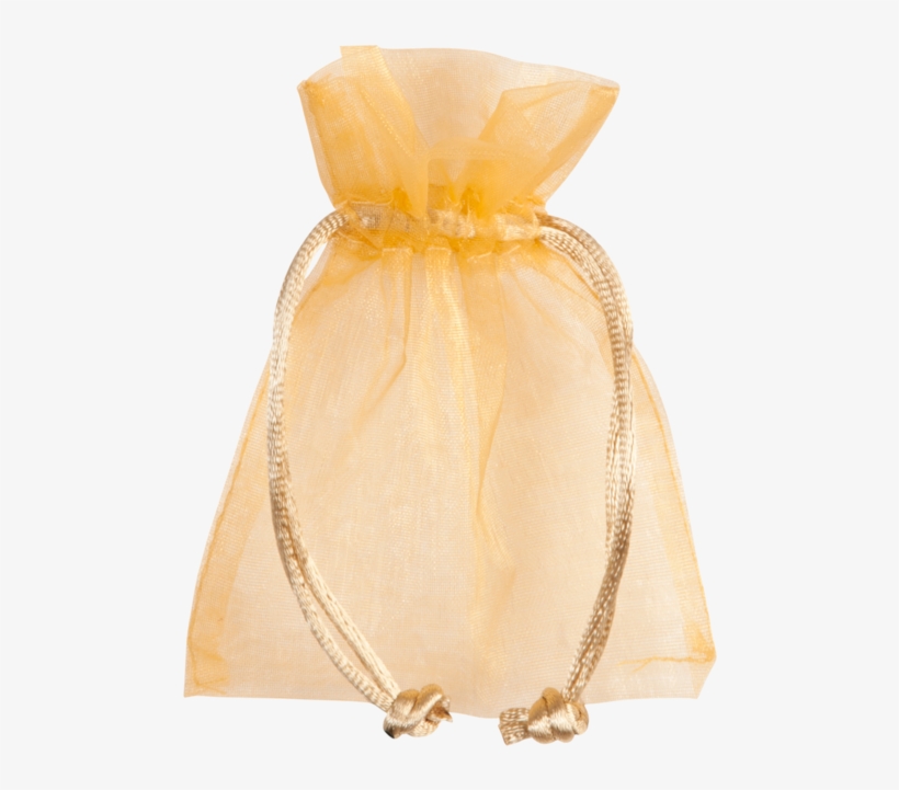 Bag, Gift Bag, Organza, 7x10cm, Gold - Zak, Geschenkzak, Organza, 7x10cm, Goud, transparent png #4104477