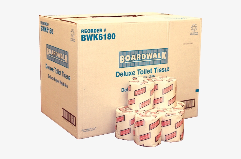 thumbnail image 2 of Boardwalk 96 Roll Bulk Toilet Paper – 2-Ply, 400 Sheets Per Roll – Soft, Strong, Unscented Bath Tissue 2 of 6