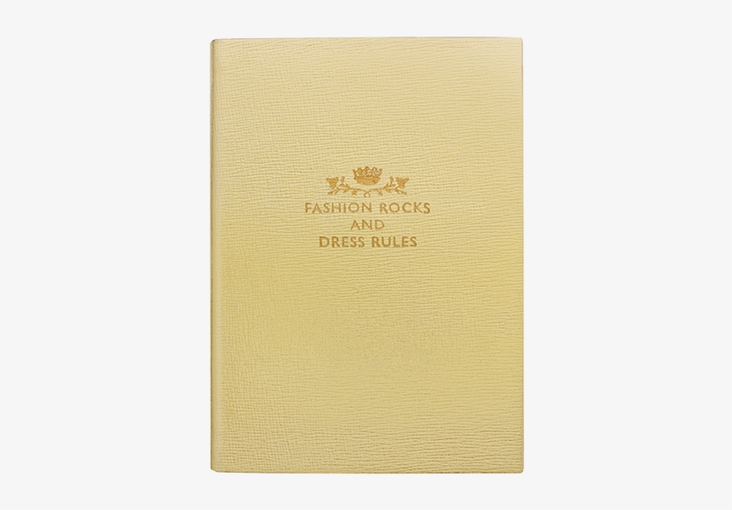 'fashion Rocks And Dress Rules' Notebook In Goldrose - Gold Notebook Png, transparent png #4104847