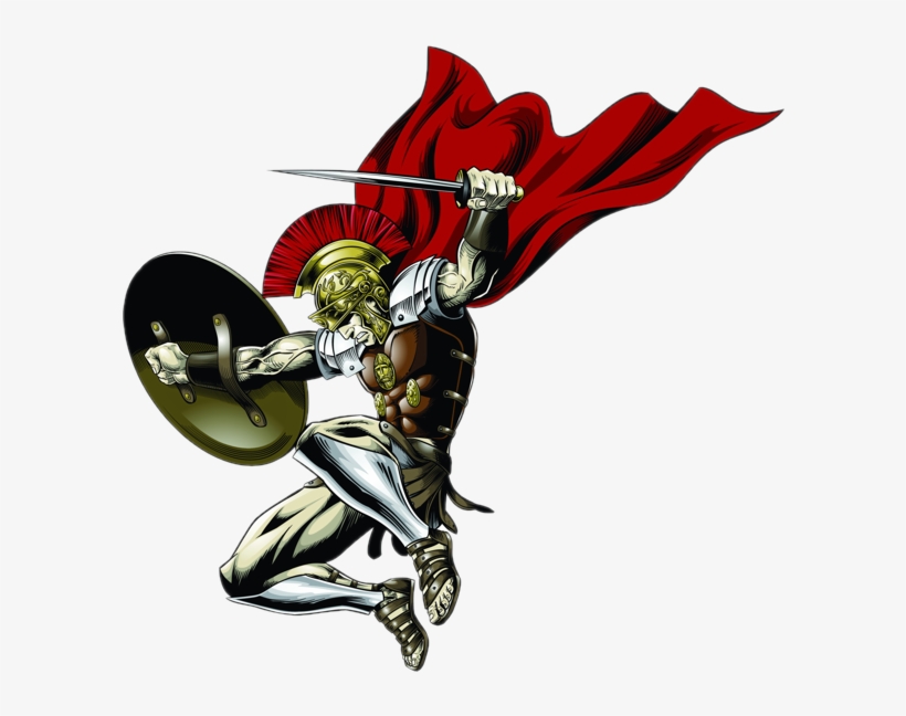 Warrior Silhouette - Illustration, transparent png #4105166