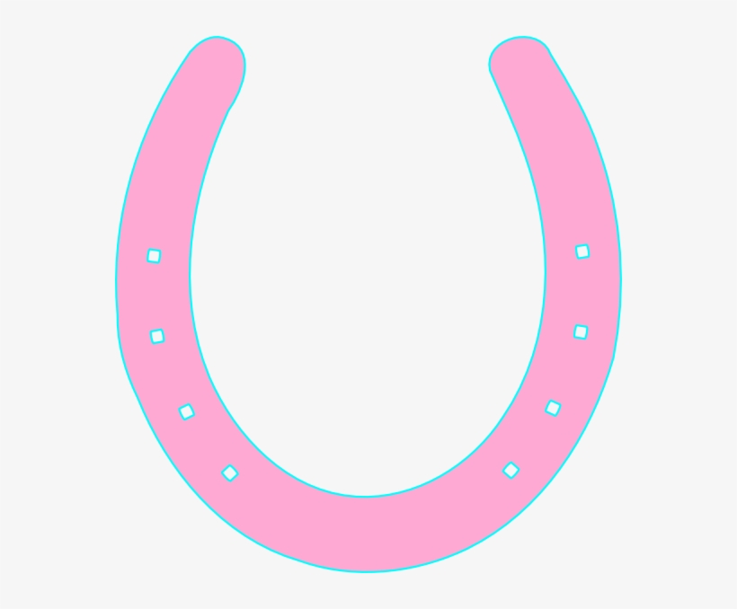 Horse Feet Cliparts - Pink Horseshoe Clip Art, transparent png #4105644