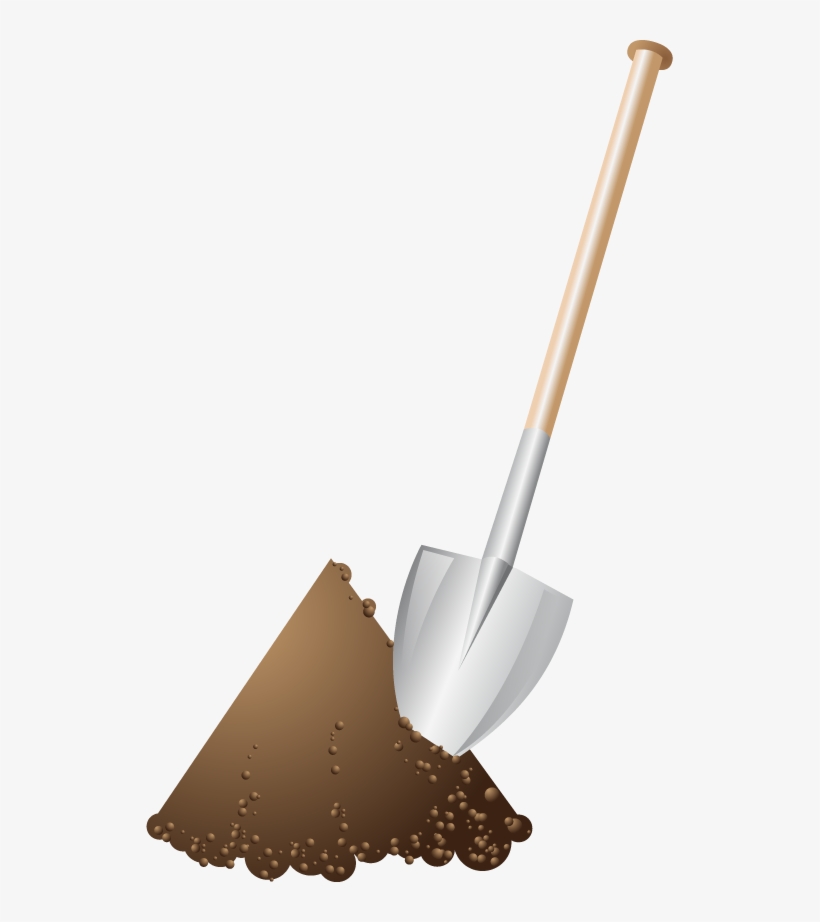 Animation Shovel Clipart - Shovel And Dirt Clipart Free, transparent png #4105664