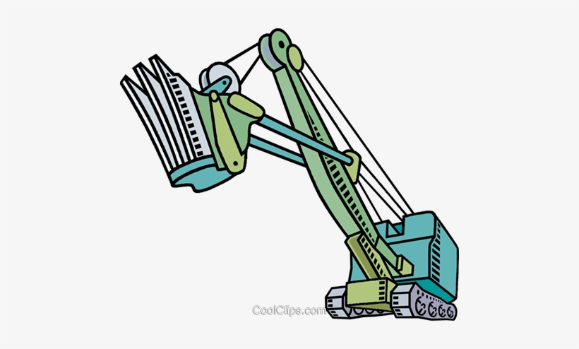 Steam Shovel Royalty Free Vector Clip Art Illustration - Steam Shovel Clipart, transparent png #4106237