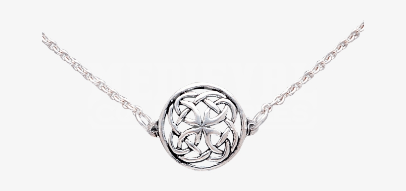 White Bronze Celtic Circle Knot Necklace - Locket, transparent png #4106239