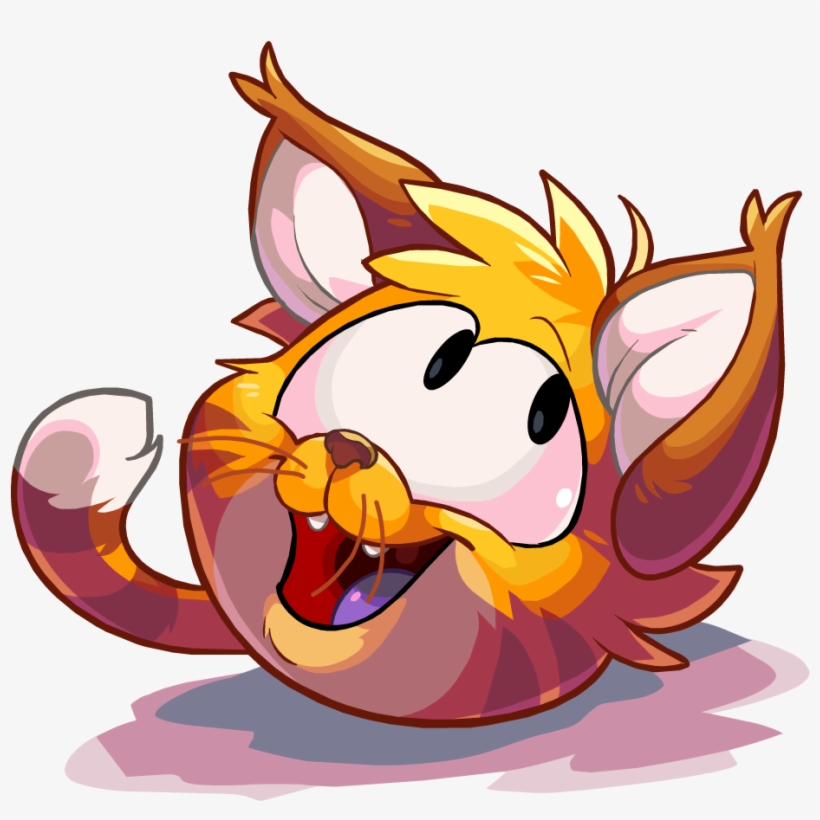 Cat Puffle Doing Talent - Tabby Cat Puffle, transparent png #4106336