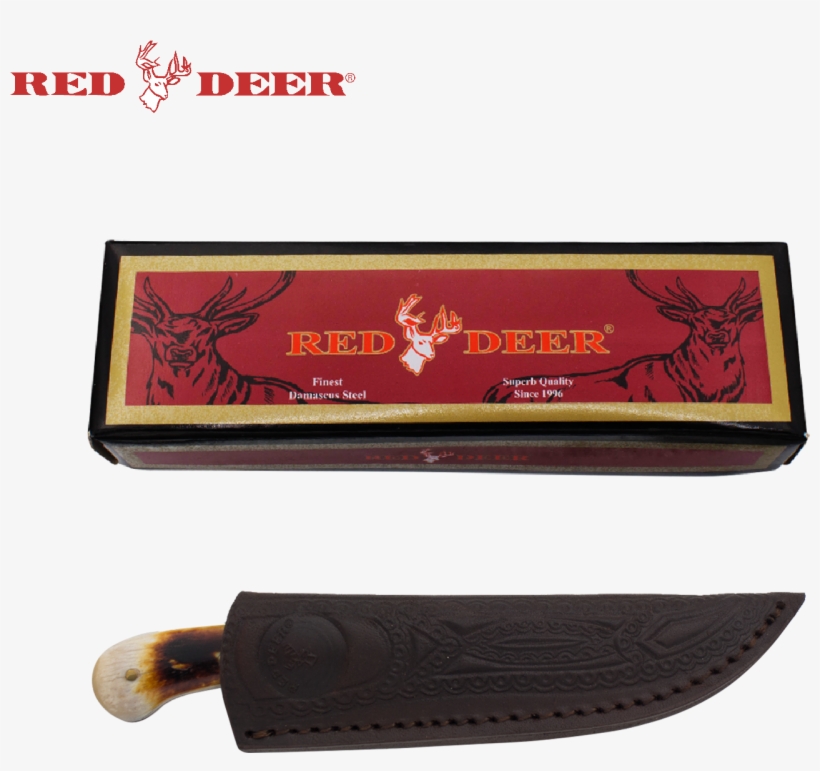 7 In Red Deer® Hunting Knife Real Bone Handle - Purple Red Deer Shaving Barber Vintage Straight Razor, transparent png #4106551