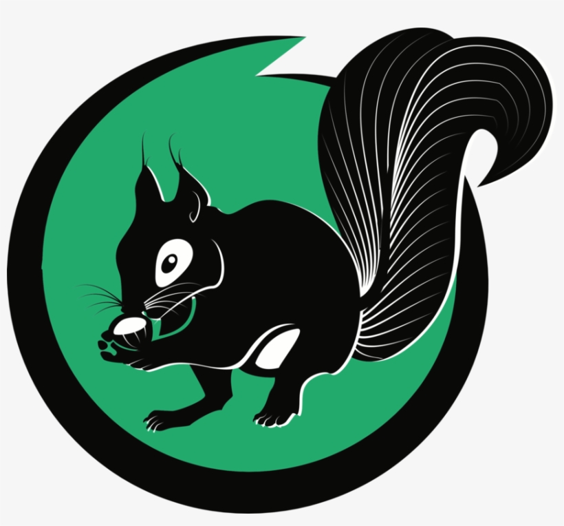 Squirrel Cartoon Silhouette Encapsulated Postscript - Logo Squirrel, transparent png #4106621
