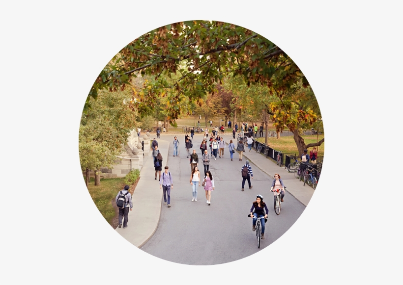 Students Walking On Campus - Mcgill University, transparent png #4106698