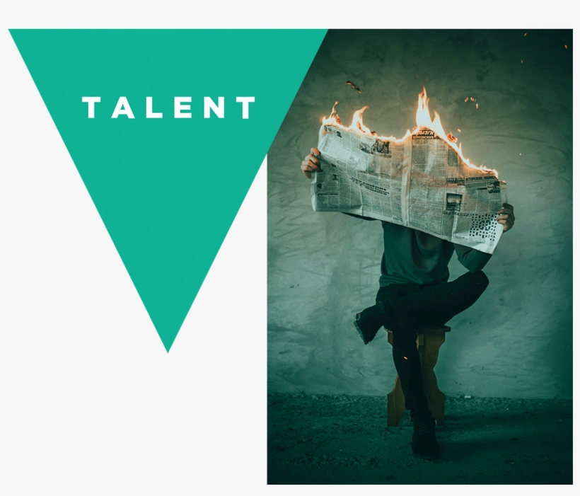 Talent Is The Life Force Behind Converting Ideas Into - Reading Newspaper On Fire, transparent png #4107073