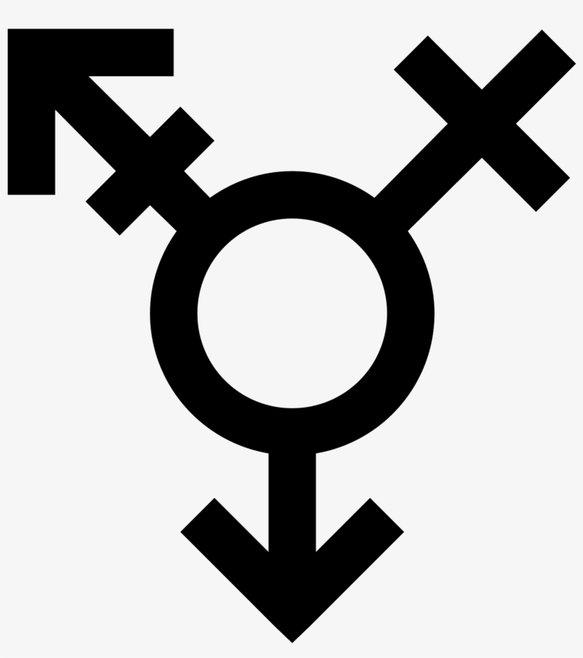 The Icon Is A Logo For Genderqueer - Transsexual Symbol, transparent png #4107500