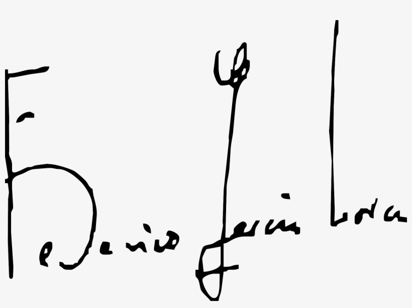 Firma De Federico Garcãa Lorca - Federico Garcia Lorca Assinatura, transparent png #4107763