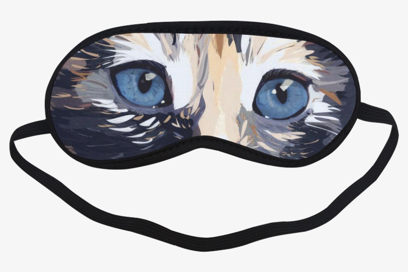 Cat Eye Sleep Mask Sleeping Mask - Blindfold, transparent png #4107837