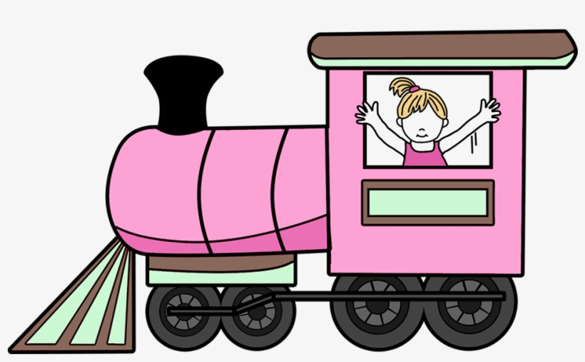 Train Personalized Birthday T Shirt - Pink Train Cartoon, transparent png #4107981