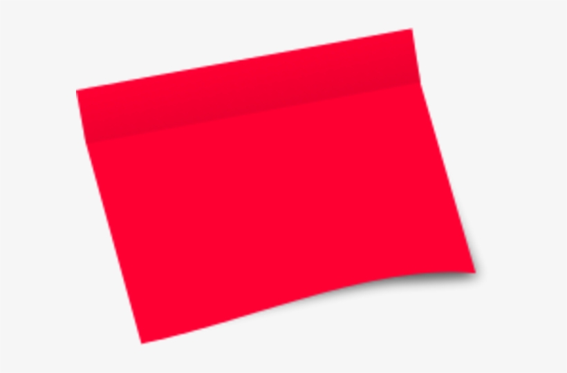 Post It Clipart Red - Post It Red Png, transparent png #4108175