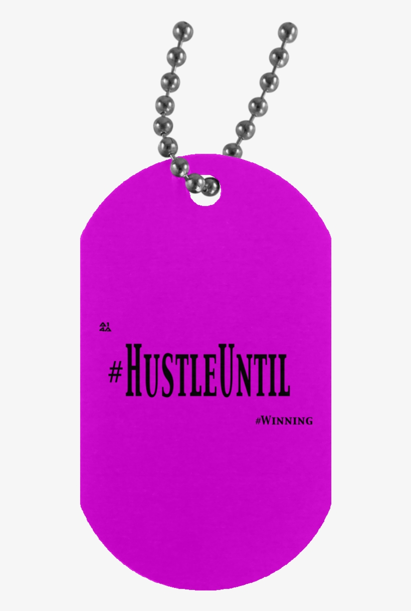 Military Inspired Dog Tag - Hustle Until - Large Shoulder Bag, transparent png #4108466