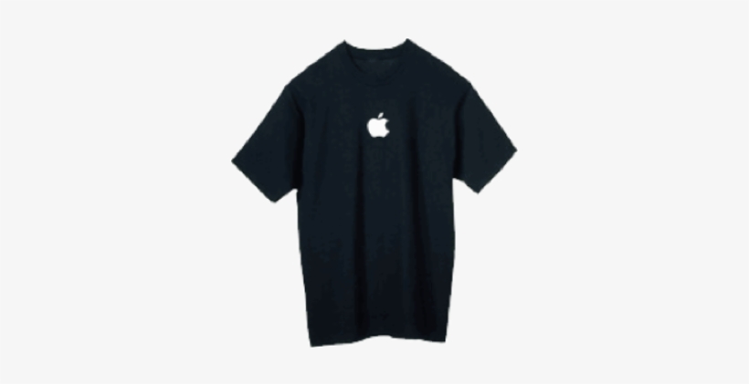 Black Apple T-shirt - Polo Shirt, transparent png #4108589