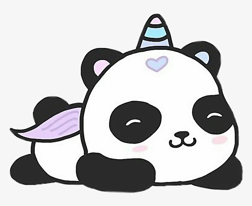 Report Abuse - Cute Cartoon Unicorn Panda, transparent png #4109295