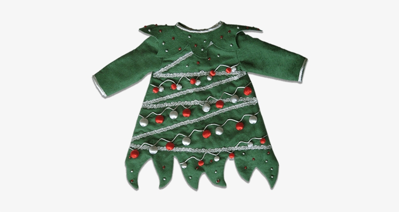 Disfraz De Navidad Bebe - Disfraz De Árbol De Navidad Niña Casero, transparent png #4109832