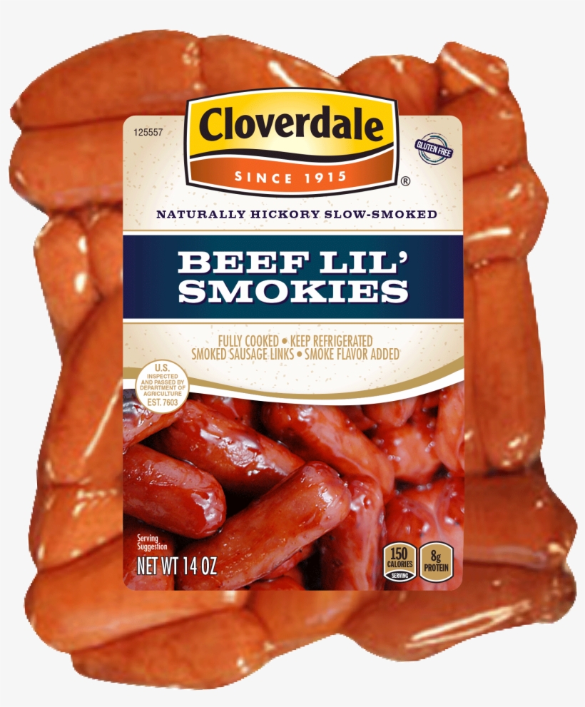Snack On These Bite Sized Dandies As An Appetizer Or - Cloverdale Foods Co Cloverdale Cooked Bratwurst 14, transparent png #4110237