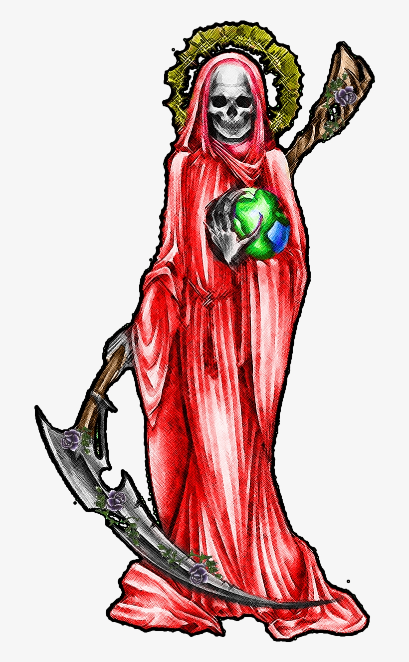 Today We Will Be Conjuring A Really Powerful Prayer, - Dibujo Imagenes Santa Muerte, transparent png #4110720