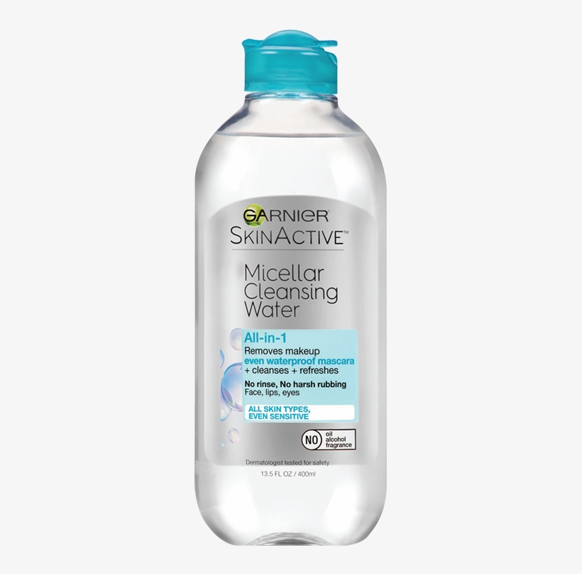 Garnier Skinactive Micellar Cleansing Water For Waterproof, transparent png #4111092