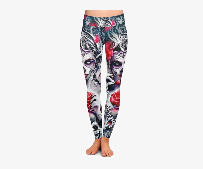 Santa Muerte Leggings - Together We Re Magic - Tzesar - Download, transparent png #4111179