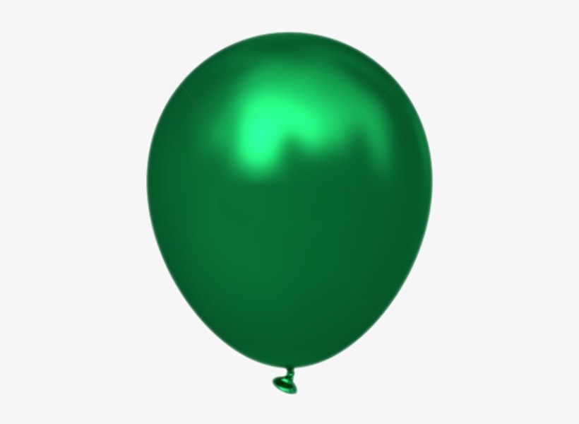 Globo De Aire Metálico Verde Oscuro, 10 Piezas - Balloon, transparent png #4111514