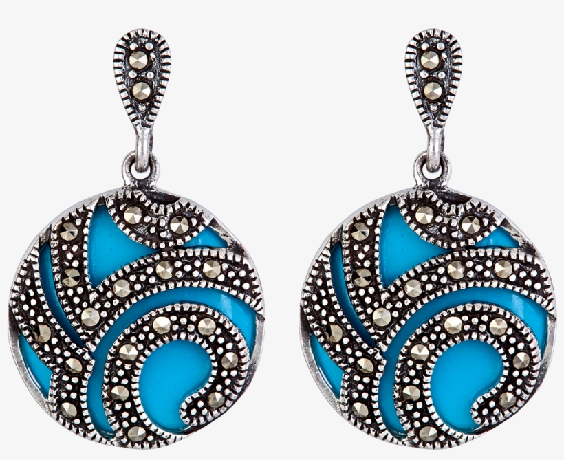 Accesorios Azules 5 - Earrings, transparent png #4111533