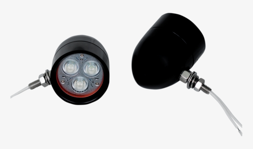 Black Cool Magic Billet Bullet Led Driving Lights - Custom Dynamics Black Magic Billet Bullet Led Driving, transparent png #4111949