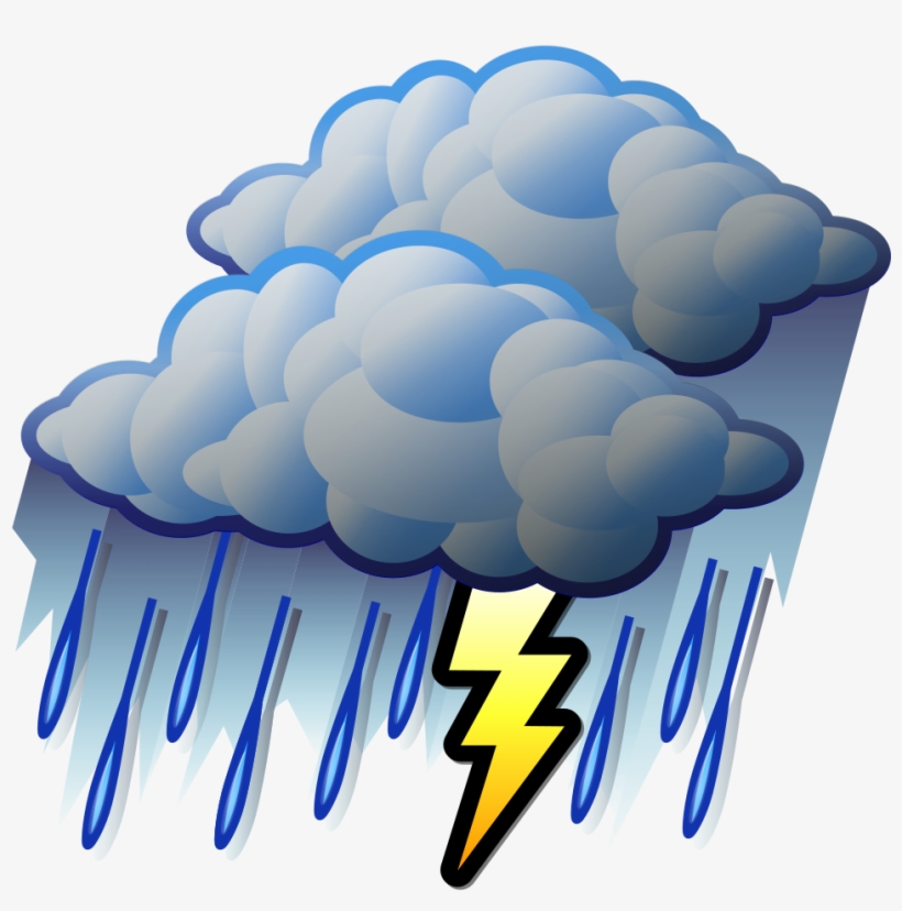 File - Stormy - Svg - Heavy Rain Clipart, transparent png #4112193