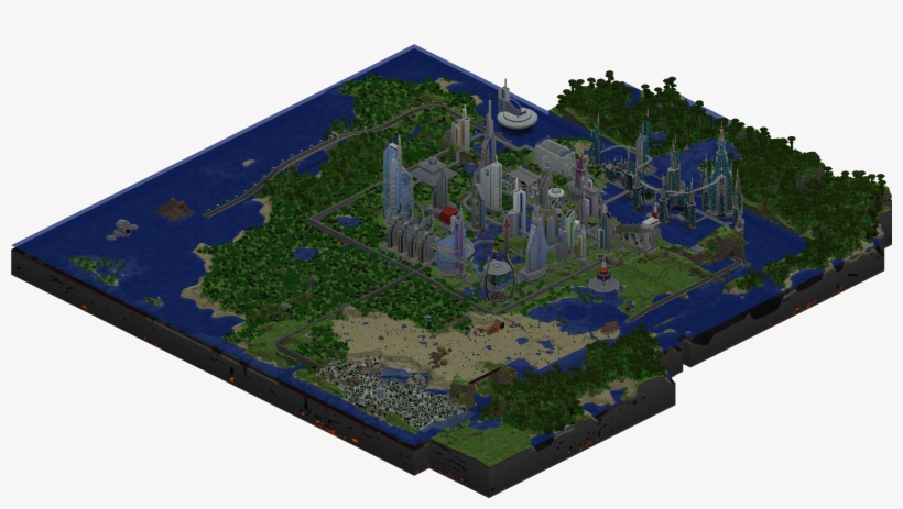 Future City - Карта Майнкрафт Город Скачать, transparent png #4112342