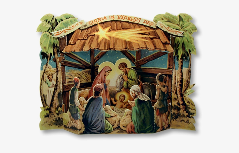 The Bethlehem Star Has Come To Rest On The Roof, And - Holy Family In Bethlehem, transparent png #4112383