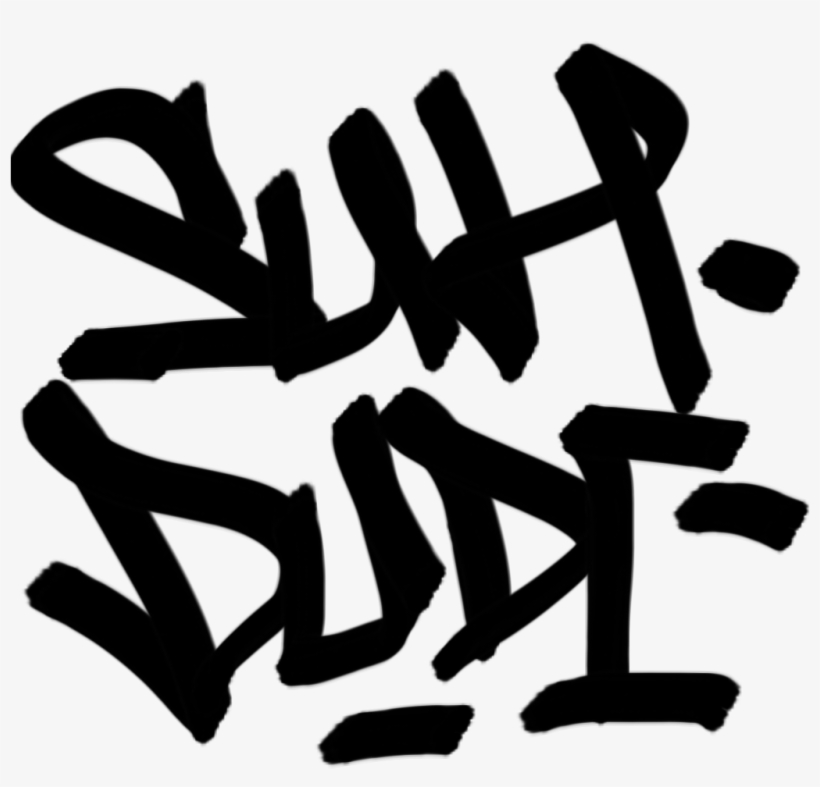 Suhdude Graffiti Fontsfreetoedit, transparent png #4112694