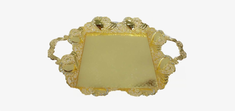 Silver Gold Tray And Platters - Picture Frame, transparent png #4112741
