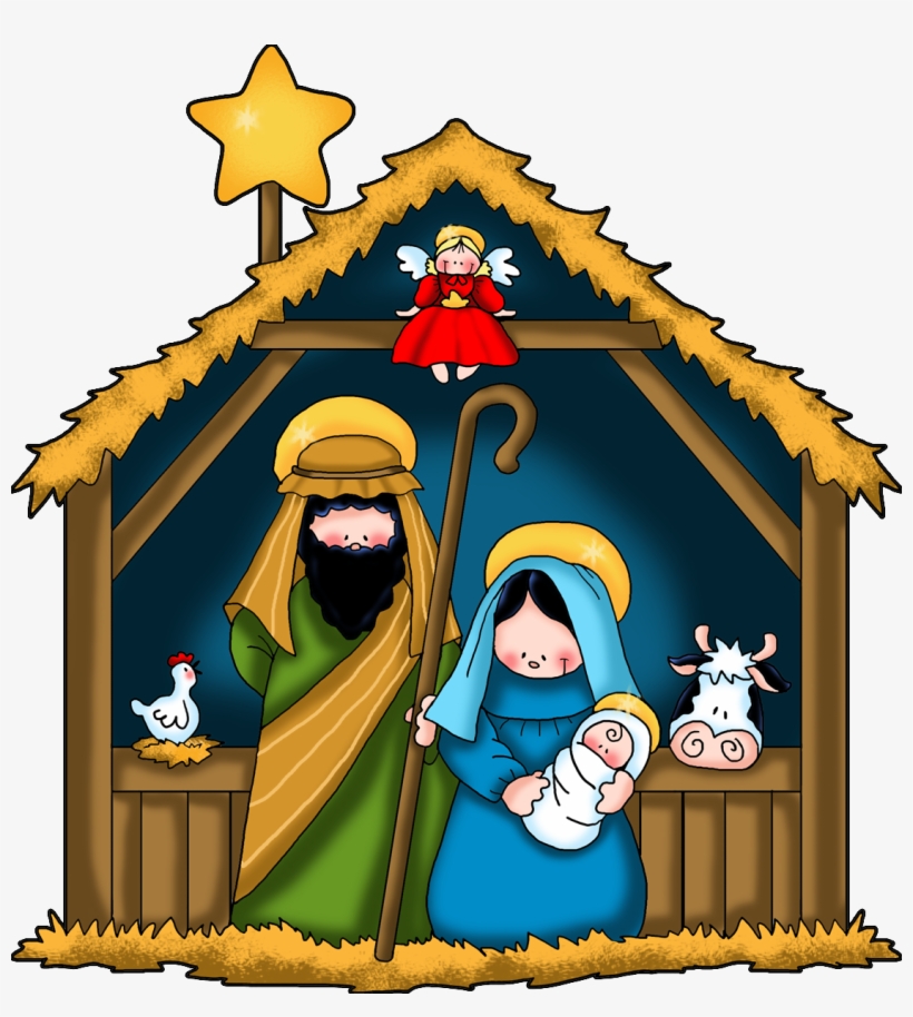 Nativity Scene Clipart New Calendar Template Site - Jesus Birth Clipart, transparent png #4112793