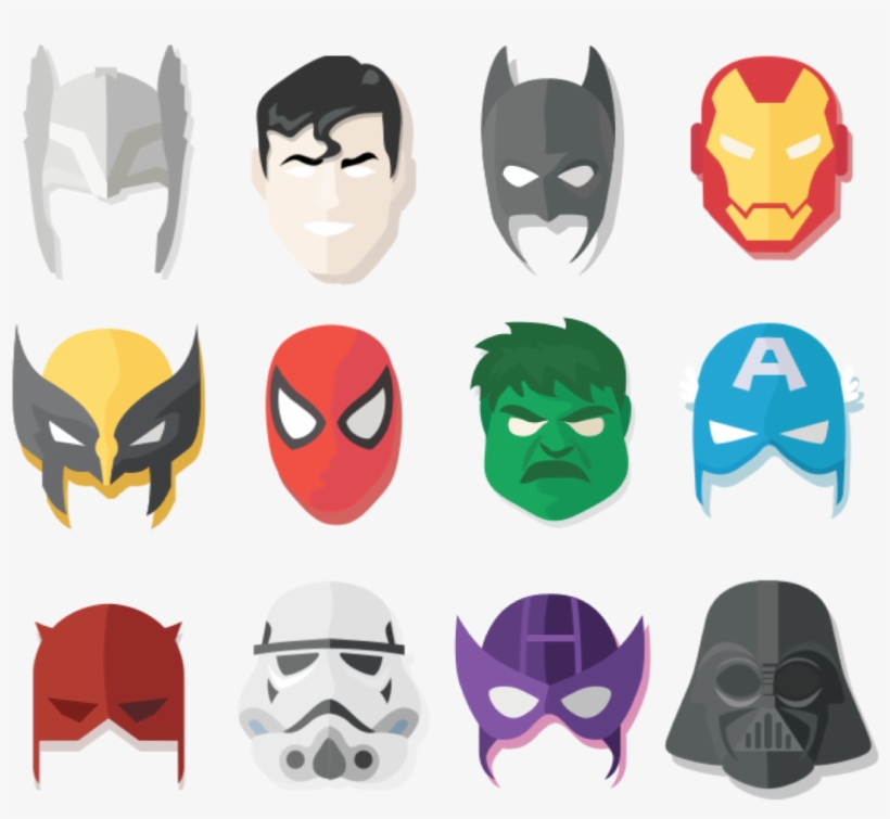 Super Heroes Masks - Superhero, transparent png #4112922
