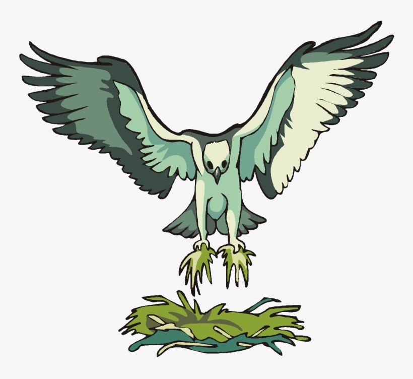 Hawk Nest Clip Art - Osprey Clipart, transparent png #4113460